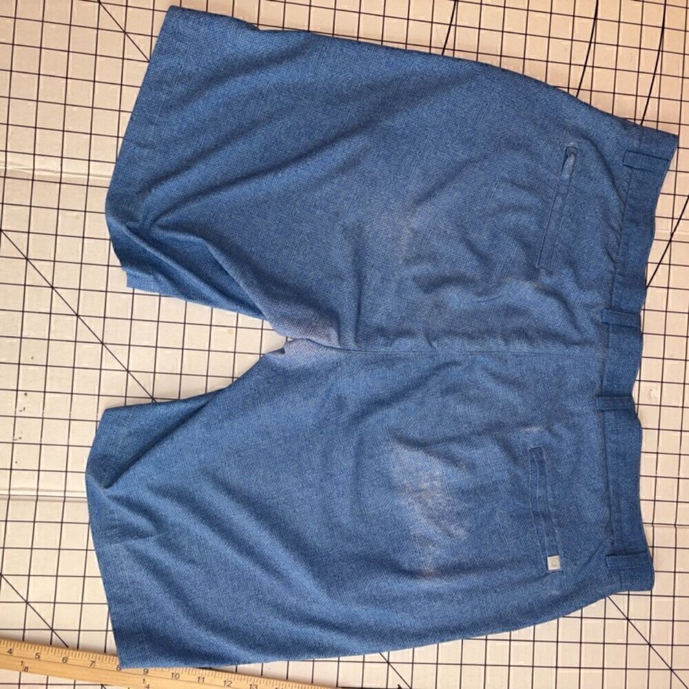 Men's Peter Millar Blue Flat Front Shorts - size 38 - Picture 7 of 7